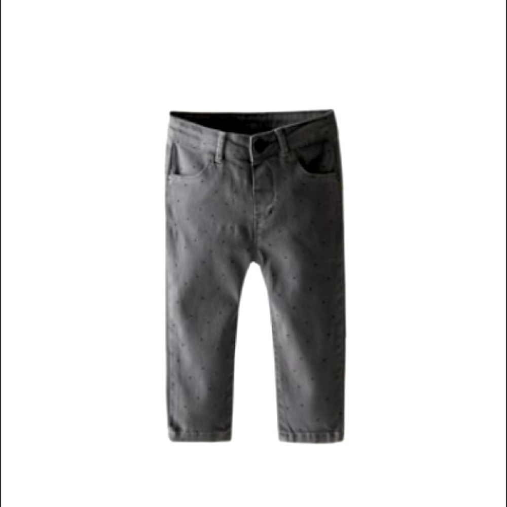 Zara Kids Slim Fit Polka dot jeans NWT